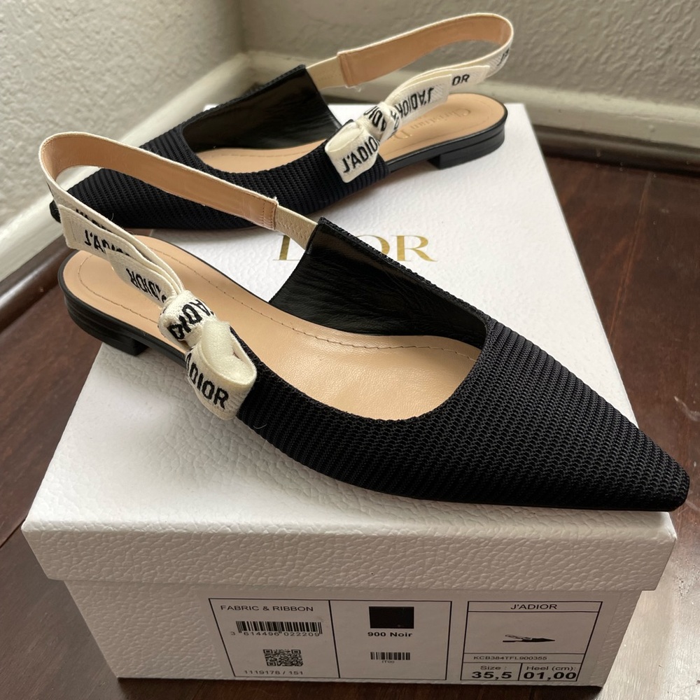 DIOR J'ADIOR SLINGBACK FLAT NIOR EU 35.5/US 5